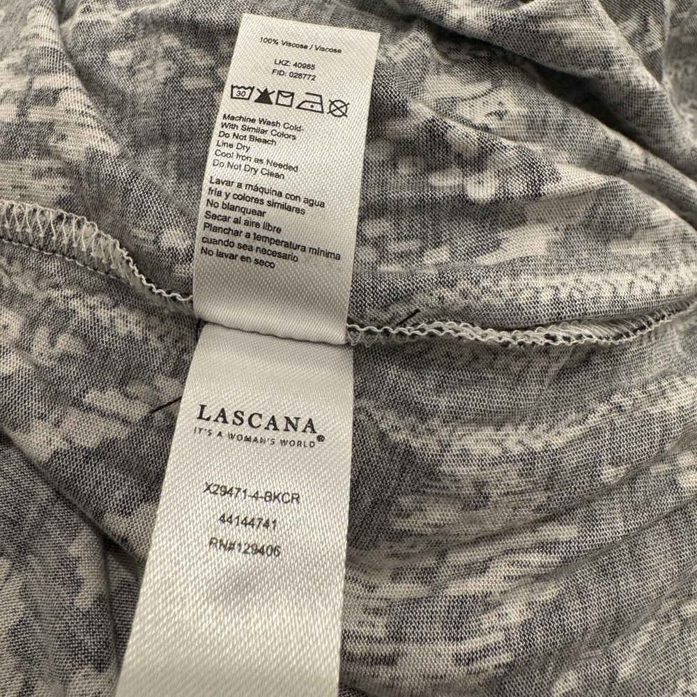Lascana Black Tan Tribal Print Midi Dress Thin Strap Size 4 - Picture 3 of 6
